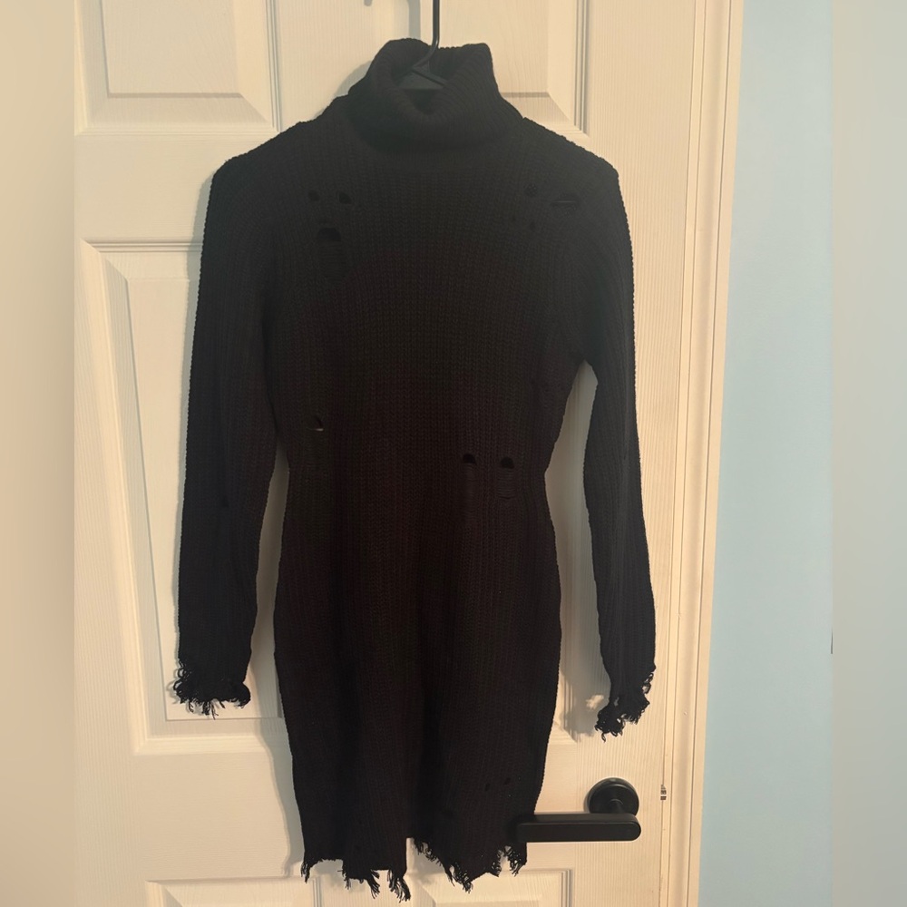 Derek Heart Classic Black Sweater Dress Size Small